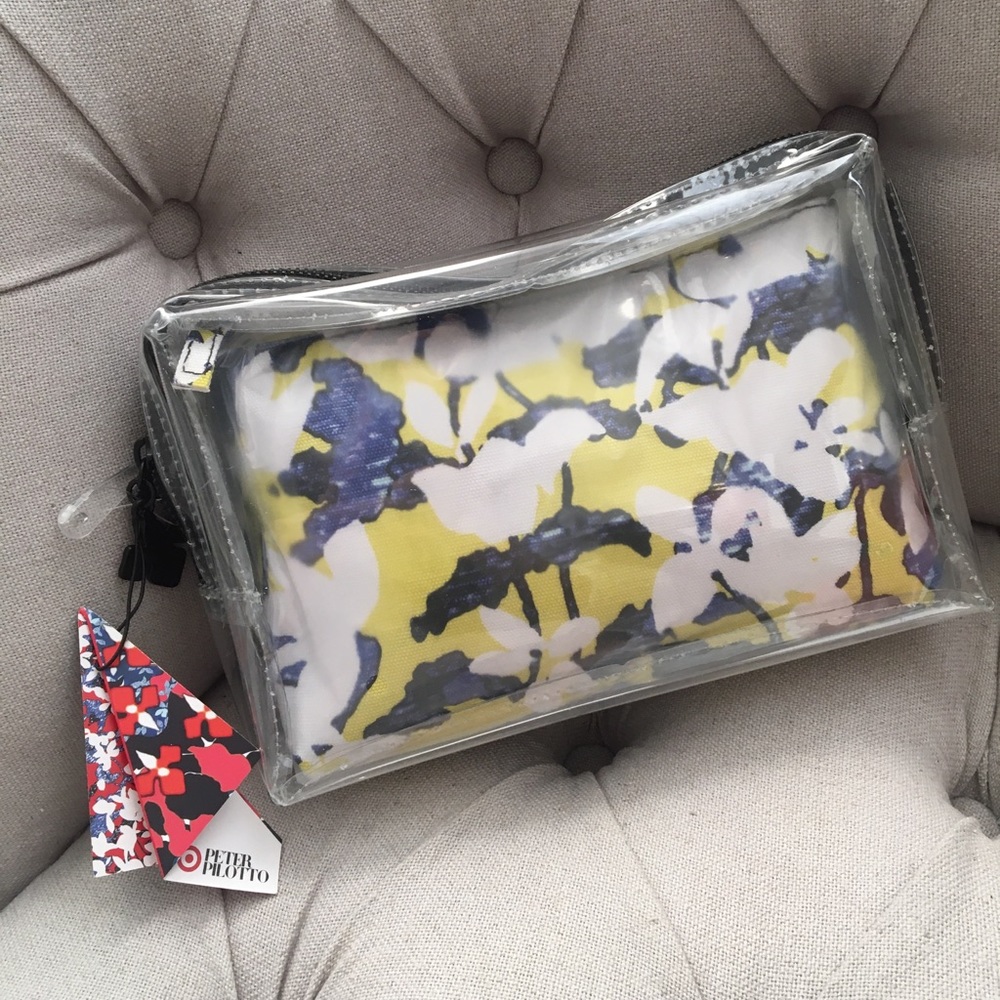 💛 Peter Pilotto Target clutch bag pouch vinyl clear pvc case beach waterproof